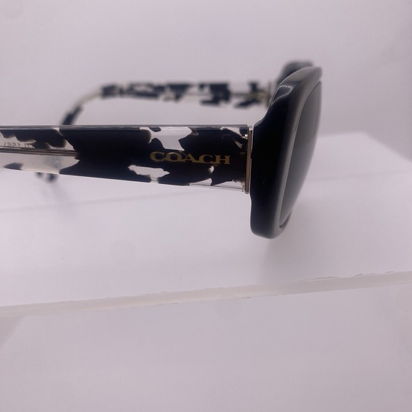 Coach Sunglasses Women FRAME ONLY HC8168 56-16-135 Black Crystal Mosaic 809 - Picture 9 of 16